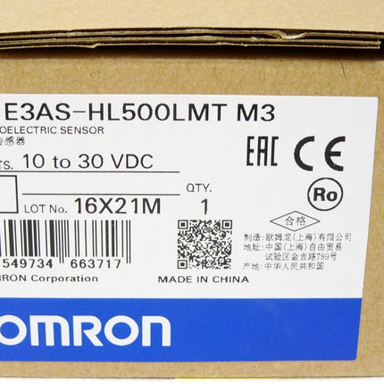 Omron Photoelectric sensor E3AS-HL500LMT M3 / Neu OVP versiegelt - Maranos.de