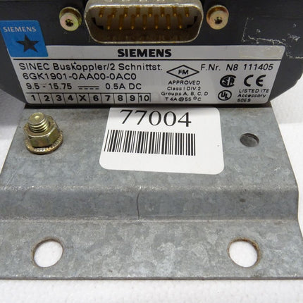 Siemens SINEC 6GK1901-0AA00-0AC0 Buskoppler/2 Schnittst. E-Stand: 05