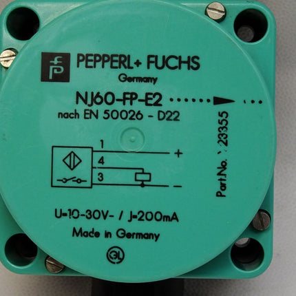 Pepperl+Fuchs NJ60-FP-E2-P1 Y23355 Induktiver Sensor - Maranos.de