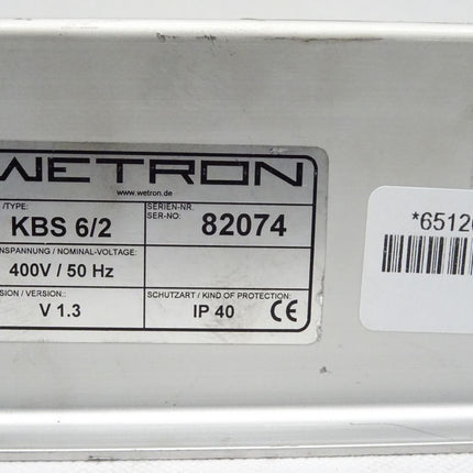 Wetron KBS 6/2 Kurvenblock Steuerung KBS6/2 400V / 50Hz / V 1.3