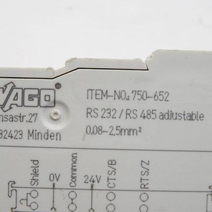 Wago 750-652 serielle Schnittstellenmodul RS-232/485 - Maranos.de