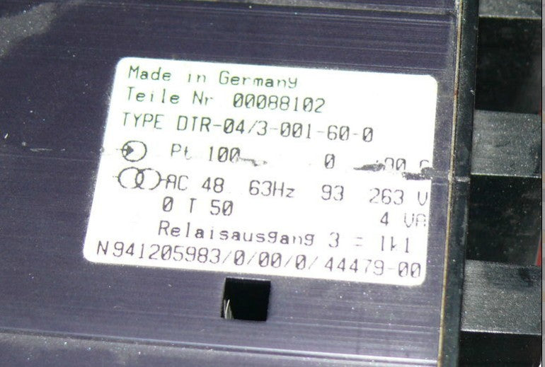 Eisenmann DTR-04/3-001-60-0 Relais, Controller Teile-Nr. 00088102