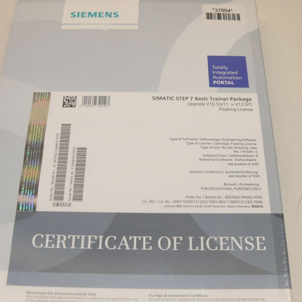 NEU-Versiegelt Siemens 6ES7822-0AA02-4YE5 Step 7 Upgrade 6ES7 822-0AA02-4YE5