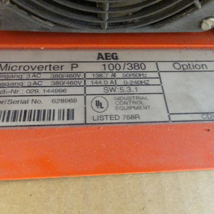 AEG Microverter P 100/380 Converter Frequenzumrichter 138,7A