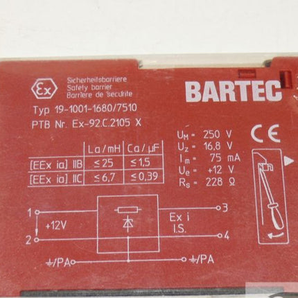 OVP Bartec Typ 19-1001-1680/7510 Sicherheitsbarriere