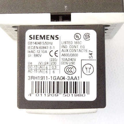 Siemens Hilfsschütz 3RH1244-1BB40