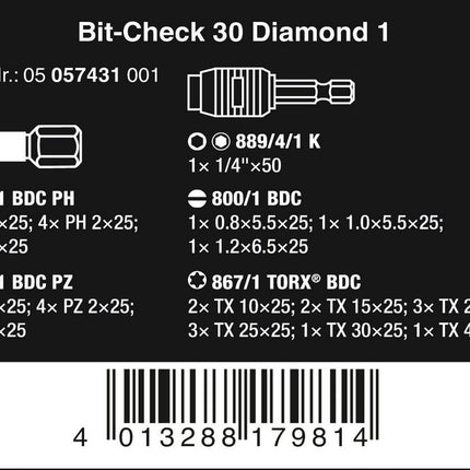 Wera Bit-Check 30 Diamond 1 - Maranos.de