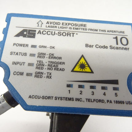 AS ACCU-SORT Bar Code Scanner Model 10