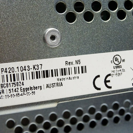 B&R Power Panel PP420 10,4" 4PP420.1043 4PP420.1043-K37 Rev. N5 ohne Compact Flash Card - Maranos.de