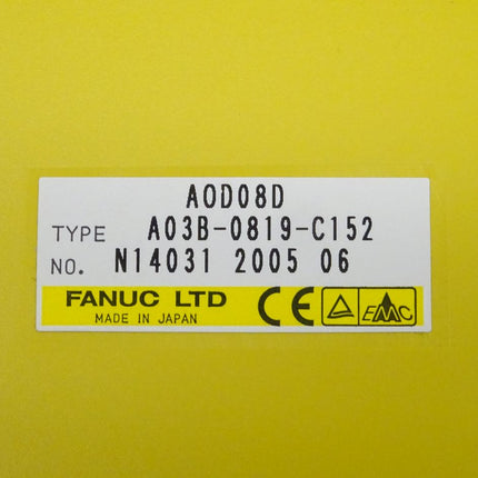Fanuc AOD08D digitale Ausgabeeinheit A03B-0819-C152 // N14031 2005 06 NEU