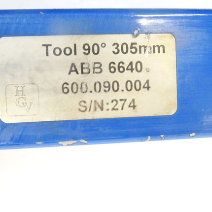 HGV Vosseler Tool 90° 305mm / ABB 6640 / 600.090-004 / Robotersensor TCP81 / 600.201.101