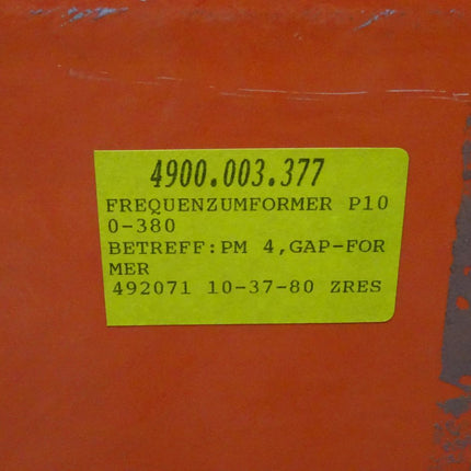 AEG Microverter P 100/380 Converter Frequenzumrichter 138,7A