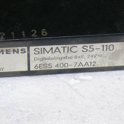 SIEMENS Simatic S5-110 Digitaleingabe 6ES5 400-7AA12 /6ES5400-7AA12  8xE / 24V