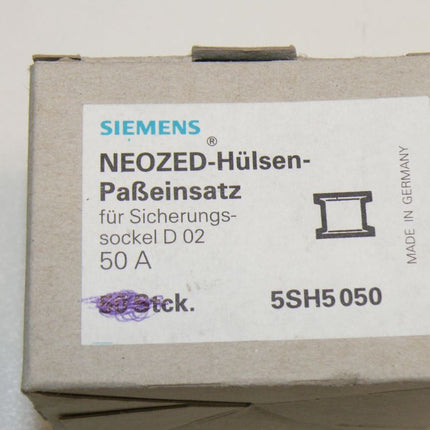 NEU Siemens 5SH5050 Neozed-Hülsen-Paßeinsatz 5SH5 050