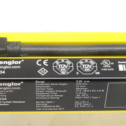 Wenglor SEMG634 / Safety Light Curtain Receiver / Neu