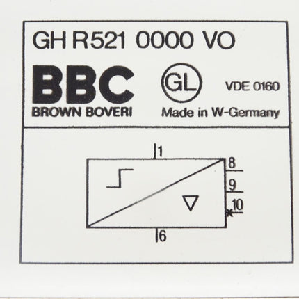 BBC Brown Boveri GH R521 0000 VO / GHR5210000