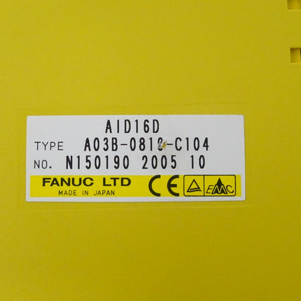 Fanuc A03B-0819-C104 Digital Input Module AID16D N150190 2005-10 neu