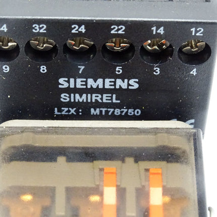 Siemens Simirel Stecksockel MT78750 + Steckrelais MT323024