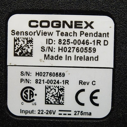 Cognex sensor view Teachpendant 825-0046-1R D