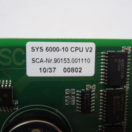 SCA Schucker SYS 6000-10 CPU V2 APC 3000-52 IBS LWL SCA-Nr. 0153.0520
