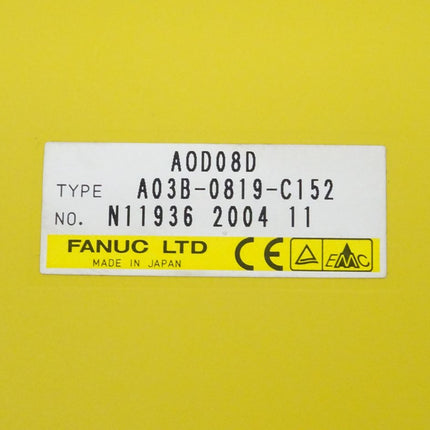 Fanuc A03B-0819-C152 Output Module AOD08D N11936 2004-11