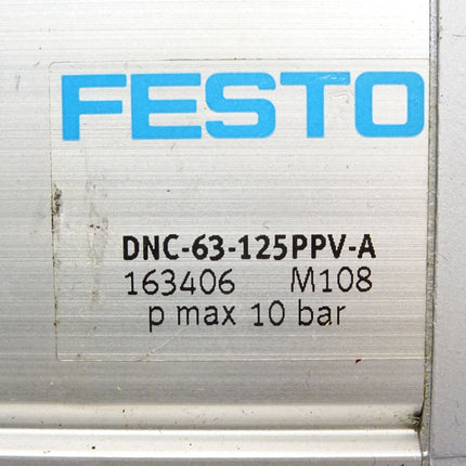 Festo 163406 Normzylinder DNC-63-125-PPV-A / Unbenutzt - Maranos.de