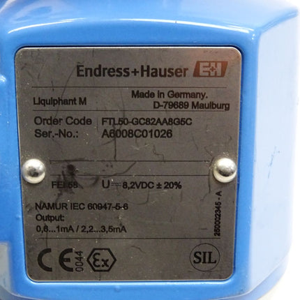 Endress+Hauser LiquiphantM FTL50 FTL50-GC82AA8G5C Grenzschalter / Neu - Maranos.de