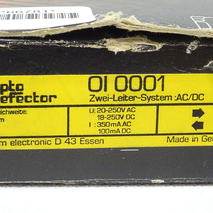 IFM OI0001 opto efector Reflexlichtschranke 4m AC/DC // OI 0001 NEU-OVP