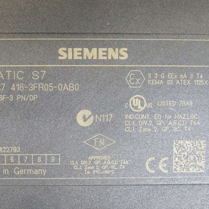Siemens Simatic S7 6ES7416-3FR05-0AB0 / 6ES7 416-3FR05-0AB0 E:4
