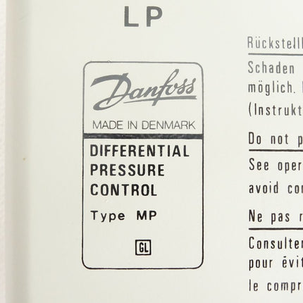 Danfoss Differential Pressure Control MP55 0.3-4bar / 060B0170 / Neu OVP