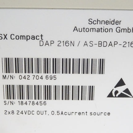 Schneider Automation TSX Compact DAP216N / AS-BDAP-216N
