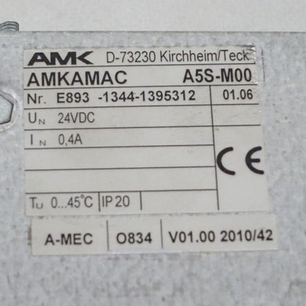 AMK AMKAMAC A5S-M00 / E893-1344-1395312 v01.06 / Schaltschranksteuerung