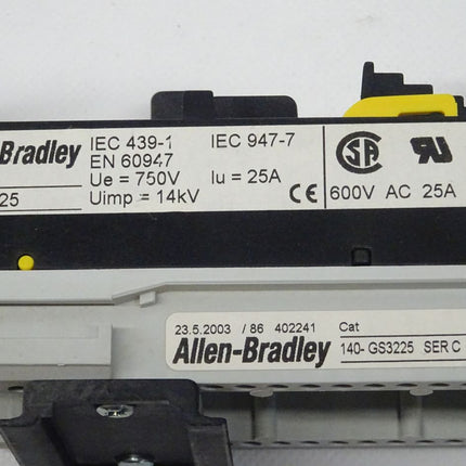 Allen Bradley 140-S2-25 Hilfsschütz Schalter 140S225 + 140-GS3225