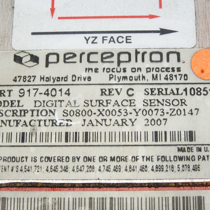 Perceptron 917-4014 / RevC / Digital Surface Sensor S0800-X0053-Y0073-Z0147