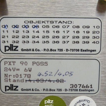 Pilz PXT 90 PGS5 24V 6W Operator Panel - Maranos.de