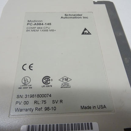 Modicon PC-A984-145 Schneider Automation Comp 984 CPU
