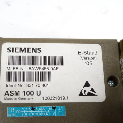 Siemens 6AW5455-0AE / 6AW5 455-0AE