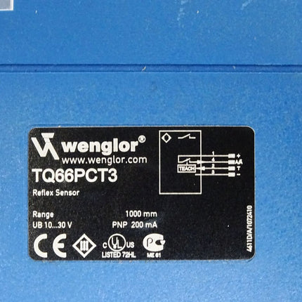 Wenglor TQ66PCT3 Reflex Sensor - Maranos.de
