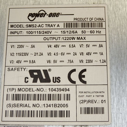 Power One 10439494 SMS2-AC TRAY A Power Supply 1220W - Maranos.de