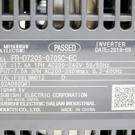 Mitsubishi Electric Umrichter D700-SC FR-D720S-070SC-EC 1.5kW - Maranos.de