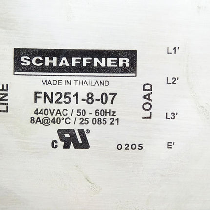 Schaffner FN251-8-07 Spannungsversorgungsleitungsfilter - Maranos.de
