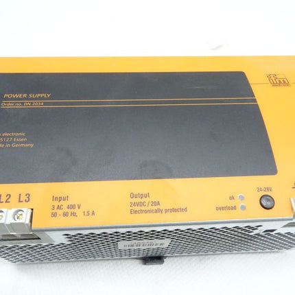 IFM Electronic DN2034 Stromversorgung 24V 20A