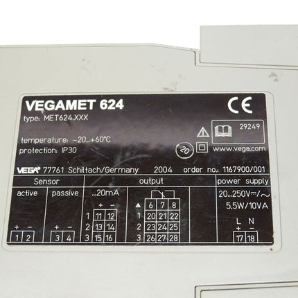 Vegamet 624 MET624 / Steuergerät und Anzeigeinstrument für Füllstandsensoren