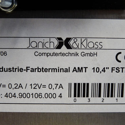 Janich & Klass Industrie-Farbterminal AMT 10.4" FSTN