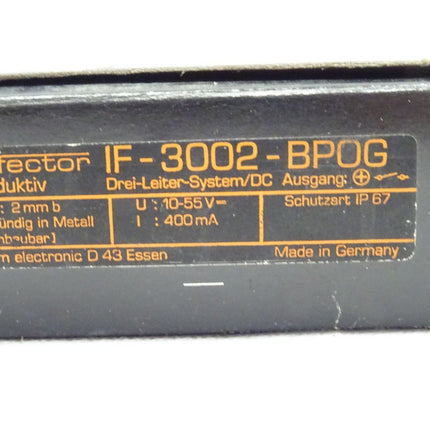 IFM efector IF-3002-BPOG induktiver Sensor IF3002BPOG 10-55V / 400mA NEU-OVP