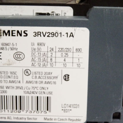 Siemens Sirius 3RV2021-1CA10 Leistungsschalter - Maranos.de