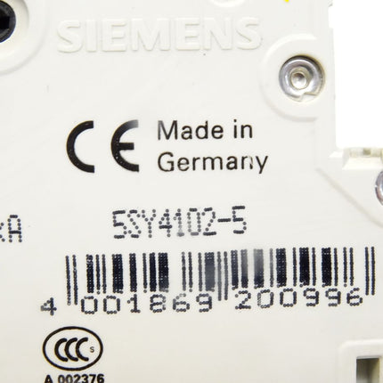 Siemens 5SY4102-5 5SY41 MCB A2 Leitungsschutzschalter