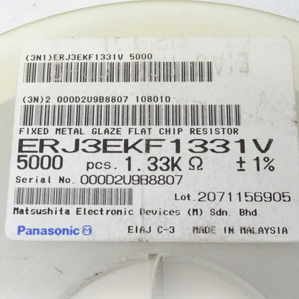 5000x Panasonic ERJ3EKF1331V / 1.33K Ohm Widerstand - Resisitor
