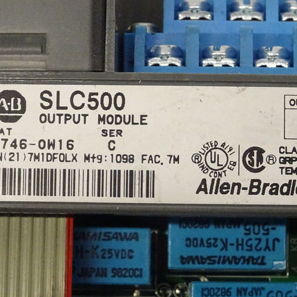 Allen-Bradley 1746-0W16 Output Module SLC500 Ser C ##