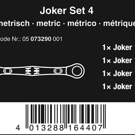 Wera Joker Maul-Ringratschenschlüssel-Satz 05073290001 Knarren 10-19mm Schlüssel - Maranos.de